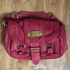Marc Jacobs | Vintage Saddle Bag | Red Leather | Made in Italy